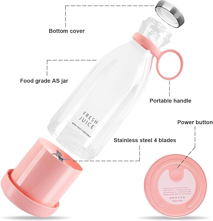 USB Portable Bottle Juicer - Mini Blender