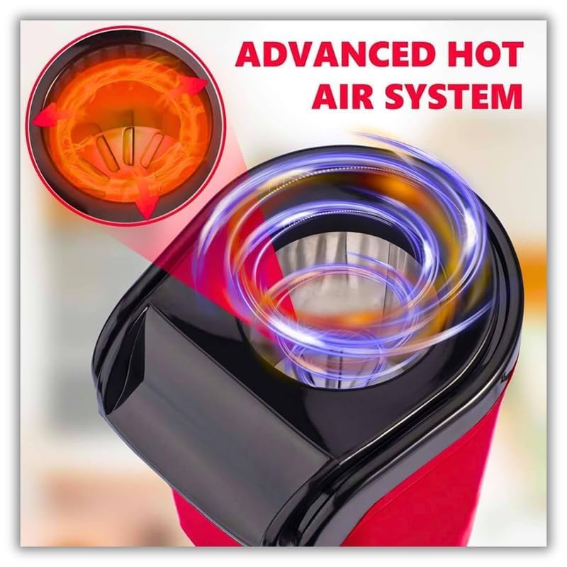 Electric Popcorn Maker β Hot Air Oil-Free Snack Machine  Healthy Popcorn in Minutes  One-Touch Operation for Kids & Adults