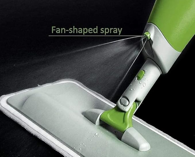 Flat Microfiber Spray Mop for Floor Cleaning – 360° Rotating Head, Refillable Bottle & Washable Pad  Dry & Wet Mop