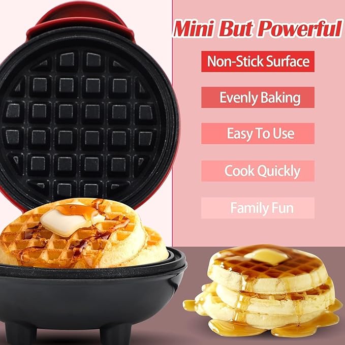 3-in-1 Mini Waffle Maker Machine β Waffle, Sandwich & Pancake Maker