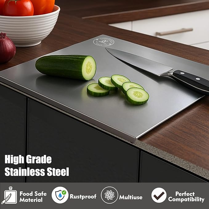 Stainless Steel Chopping Board β Heavy-Duty Cutting Board for Kitchen