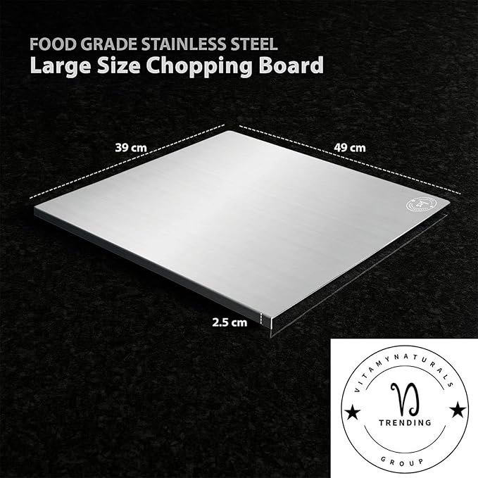 Stainless Steel Chopping Board β Heavy-Duty Cutting Board for Kitchen