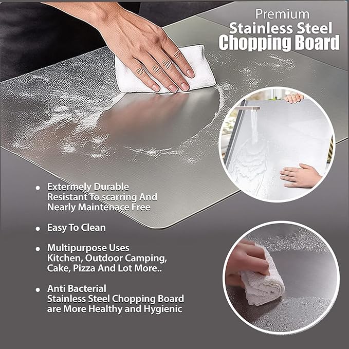 Stainless Steel Chopping Board β Heavy-Duty Cutting Board for Kitchen